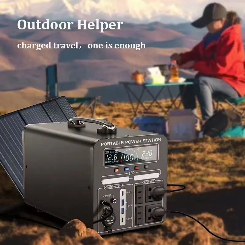 1500 watt 2000 watt camping portable power supply 2000w home power station solar generator for household outdoor