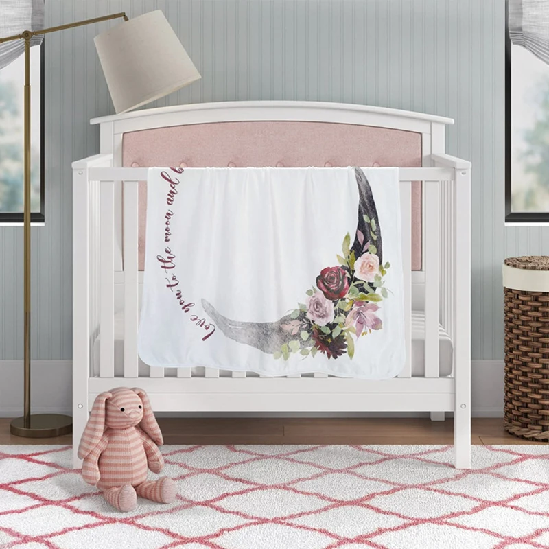 New Photography Premium Flannel Fleece Baby Monthly Milestone Blanket for Newborns