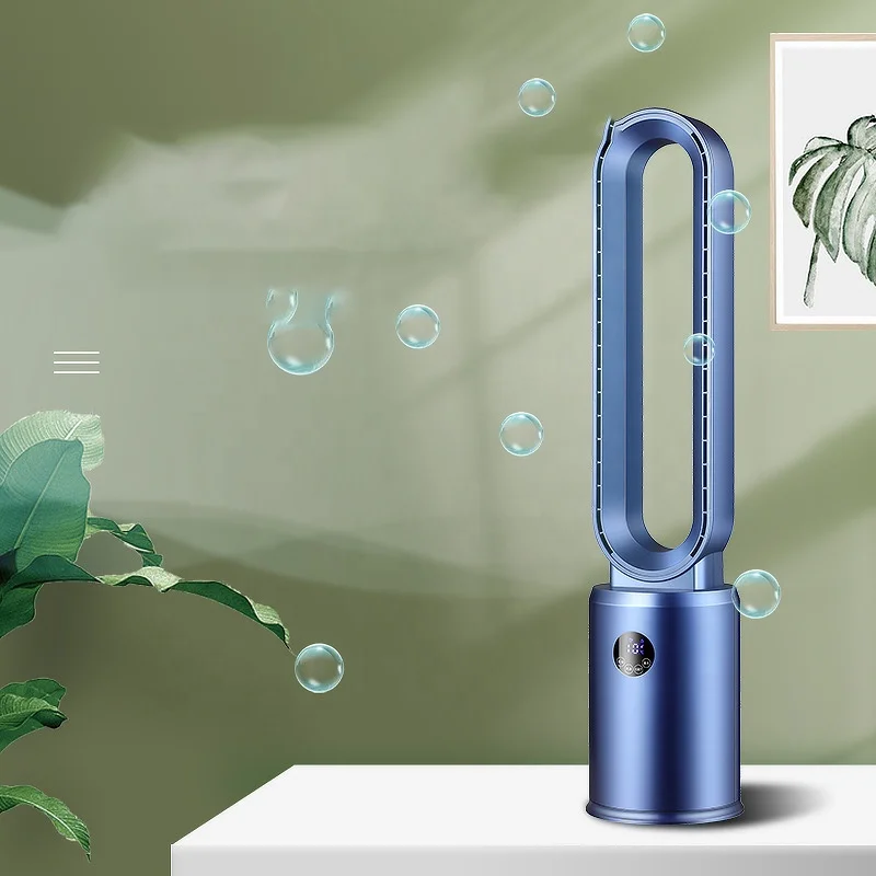 2024 New Bladeless Electric fan Home air conditioning Air circulation tower fan Floor silent air cooling fan