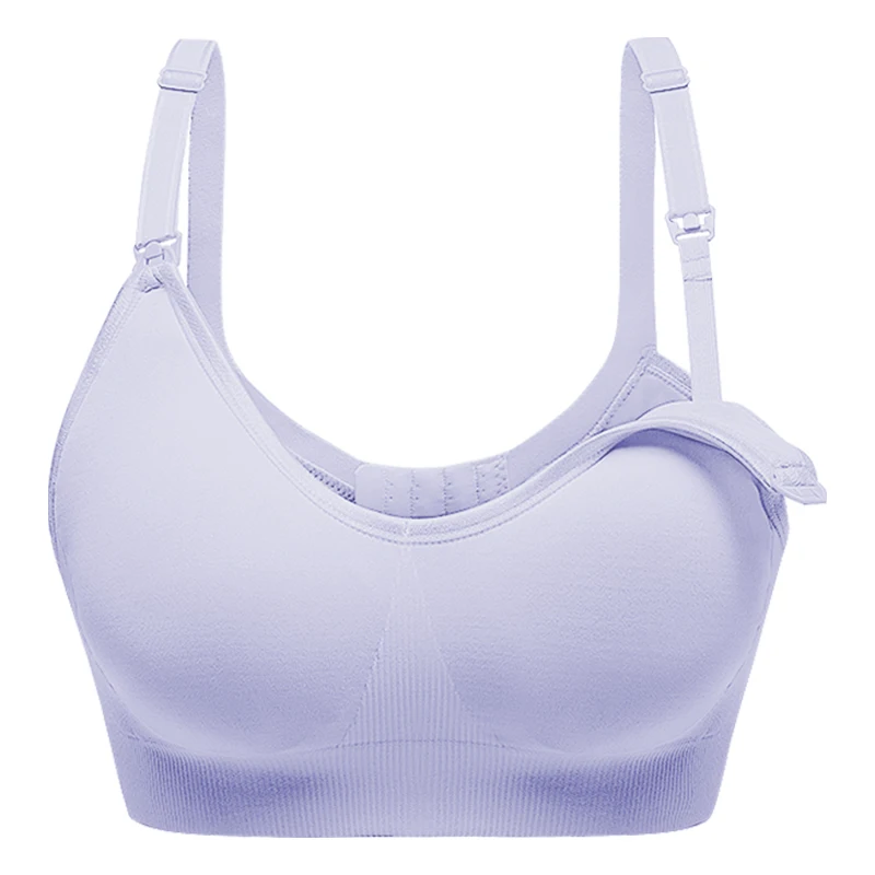 
manufacturer support high quality plus size women sexy wire free breathable nursing camisole high impact seamless nursing bra 