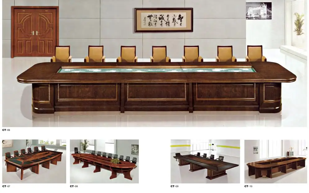 Стол для конференц-зала современный стильный стол с металлической рамкой легко собираемый