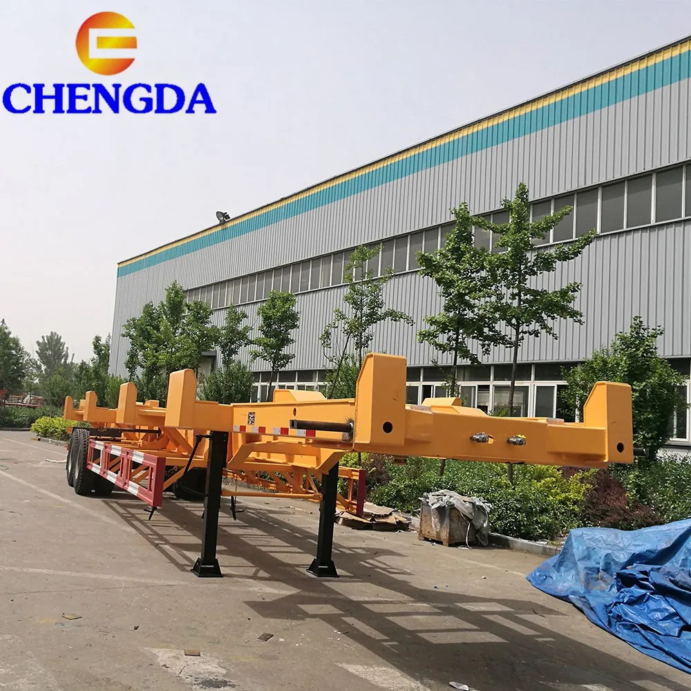 Лидер продаж 2/3 мост 20 футов 40 прицеп-каркас контейнерный транспортный каркас полуприцеп для продажи