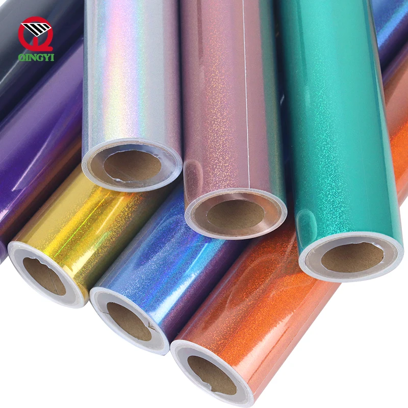 Wholesale Craft Office Home Sign Making Holographic Spectrum DIY Cutting Vinyl Self Adhesive Vinyl Sticker Roll Film For Cricut