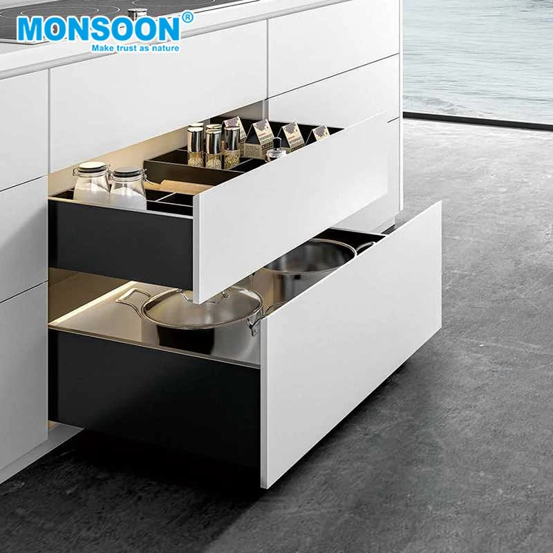 Телескопический выдвижной ящик с двойными