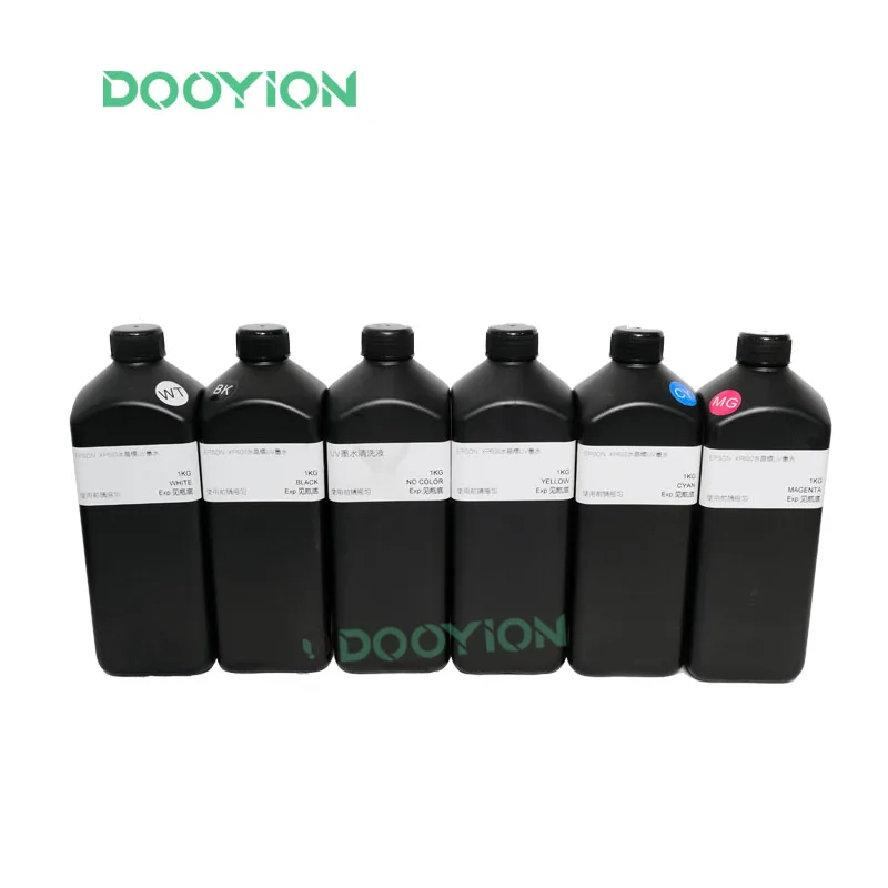 Dooyion быстрая поставка a3 60 см УФ-dtf планшетный стикер i3200U1 xp600 принтер cmyk белый и лак УФ пигментные чернила 1 литр