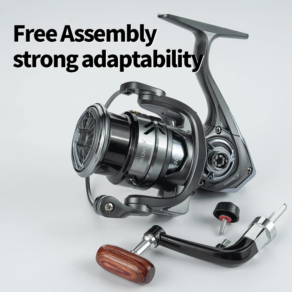 LINNHUE Lightweight Spinning Reel Spare Parts Wooden/Plastic/EVA Grip Fishing Reels Handle Cheap Price Foldable Fishing Tool