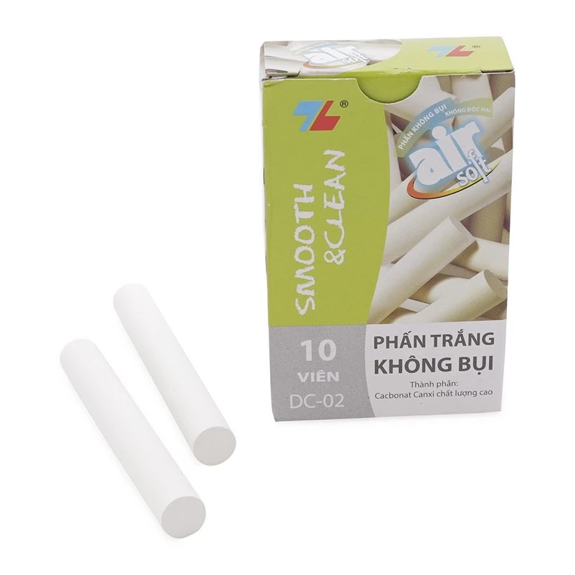 High Quality Cylinder Stick Dustless Chalk DC-C001 Smooth And Clean Writing From Vietnam