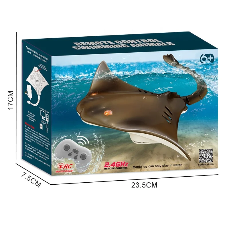 2.4G Remote control animal toys devil fish electric RC fish for kids