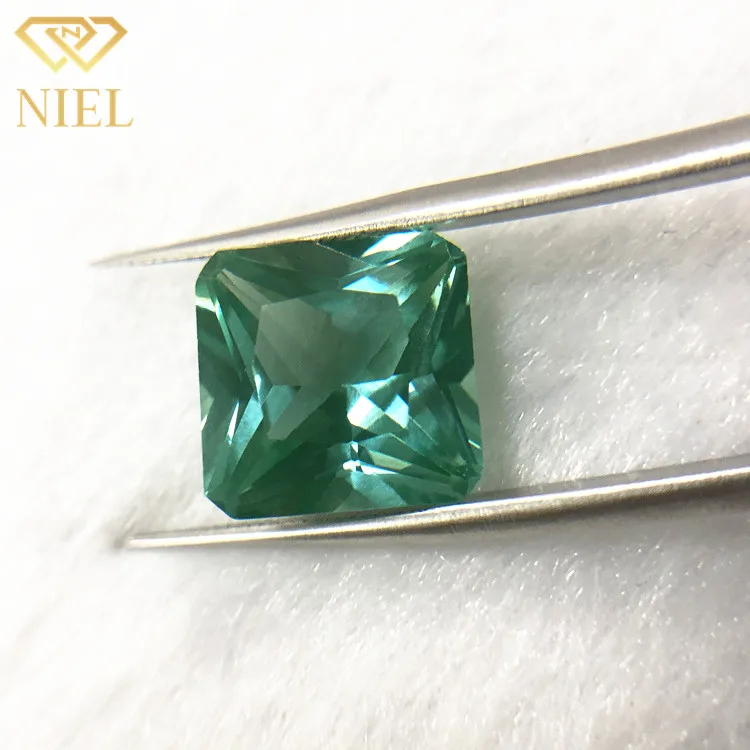 Wholesale Price Spinel 137 # Square cut synthetic spinel created by 12x12mm size laboratory