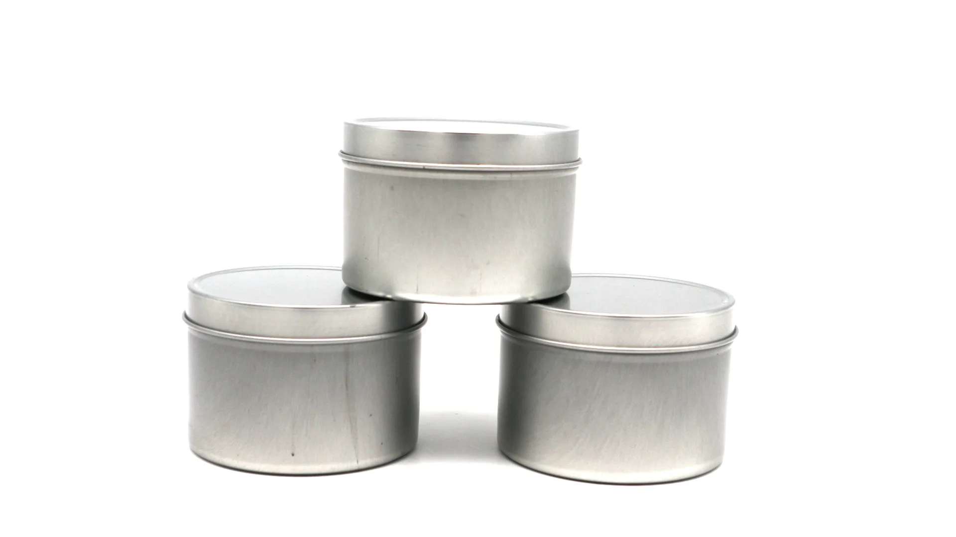 Wholesale 2oz 4oz 6oz 8oz Empty Round Scented Decorative Rose Gold Tin Container Jars Travel Matte Black Tinplate Candle Tins