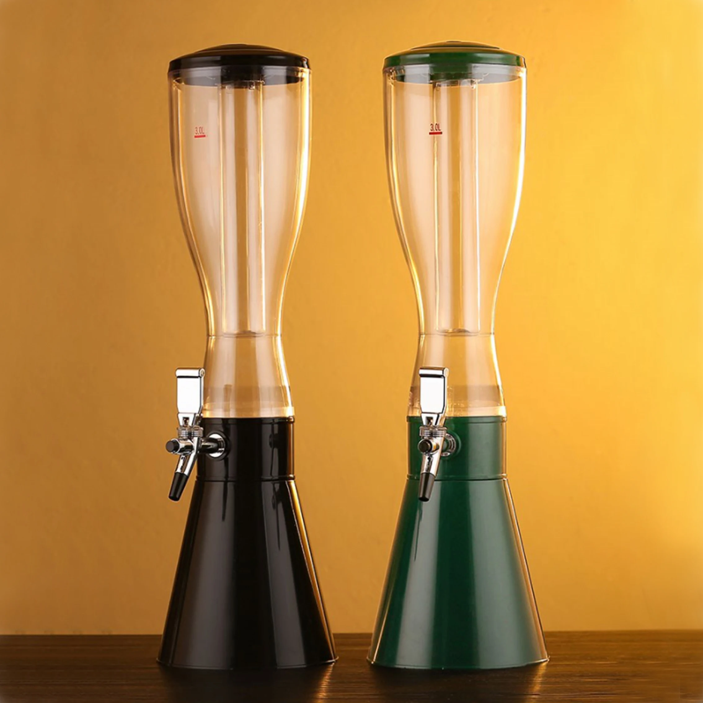 3 litres Party Hotel nightclub restaurant bar Accessories Budweiser 3L bar equipment beer dispenser tower cooler With Ice Tube