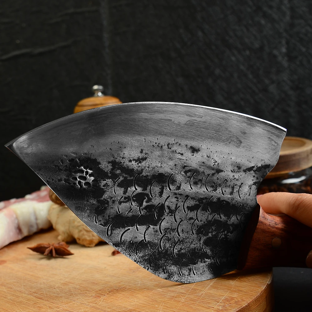 Xingye Kitchen Knives Wholesale Fish Pattern Luxury Durable Heavy Duty Cleaver High Carbon Steel Forged Chef Knife Handmade