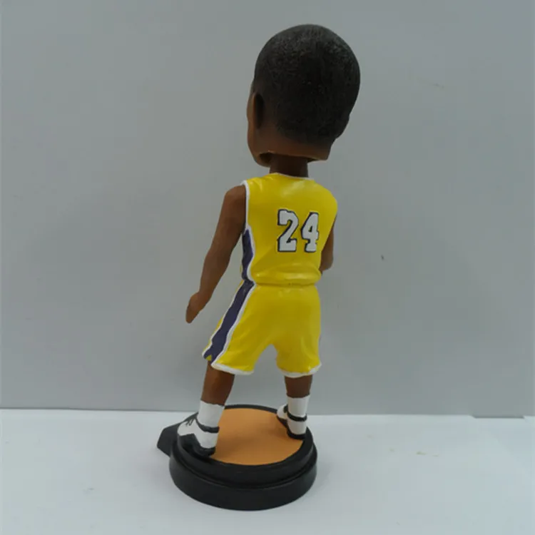 Custom 8 Inch Bobble Heads Figurine Resin Wacky Wobbler Bobblehead Personal Custom Design Basketball Player Kobe Bobbleheads