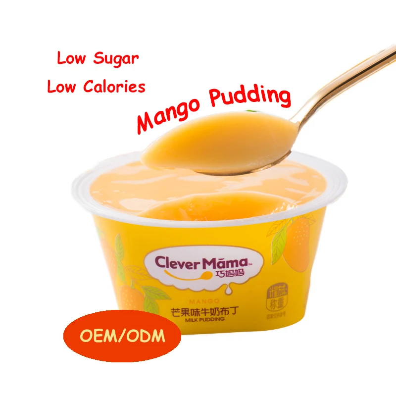 Pudding Factory Price 70g Low Sugar Instant Pudding Jelly Strawberry Fruit Jelly Pudding