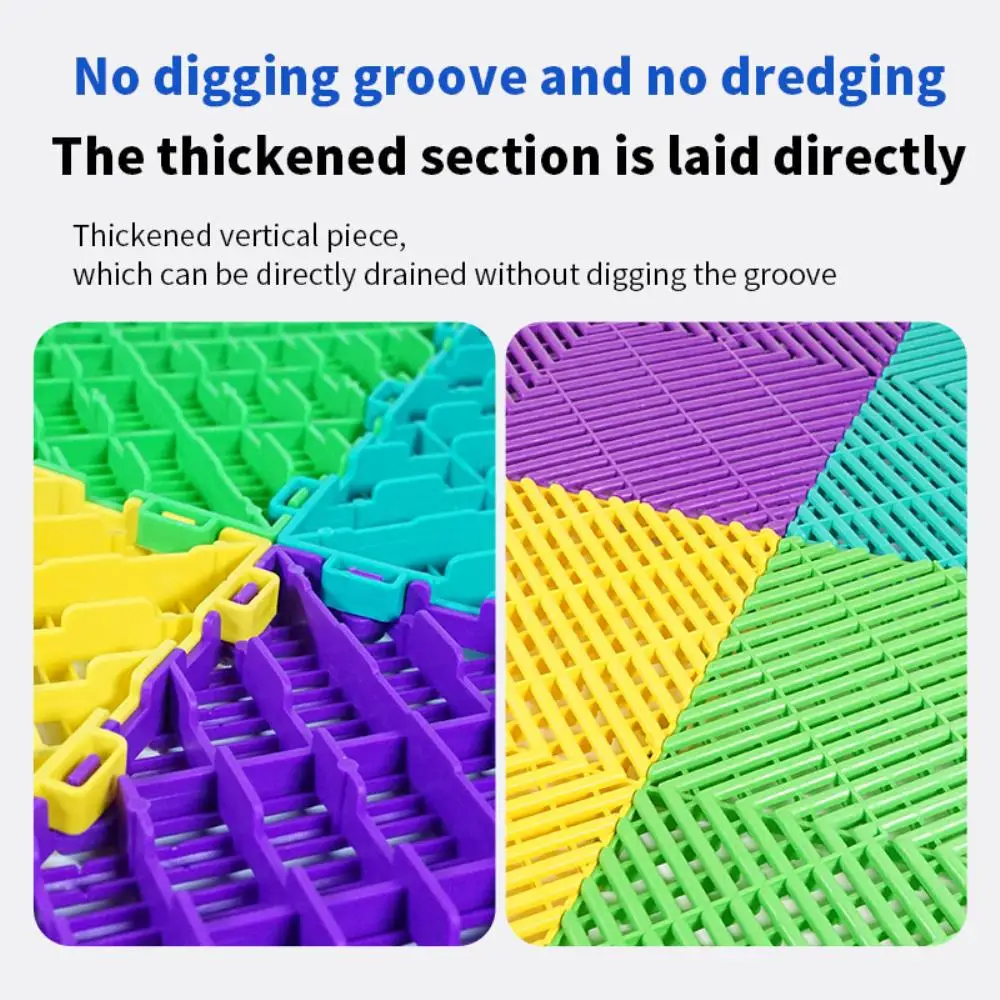 Vented Plastic Garage Pvc Modular Flooring Tiles Renovate Garage Vehicle Workshop Detailing Center Industrial  Plastic Flooring