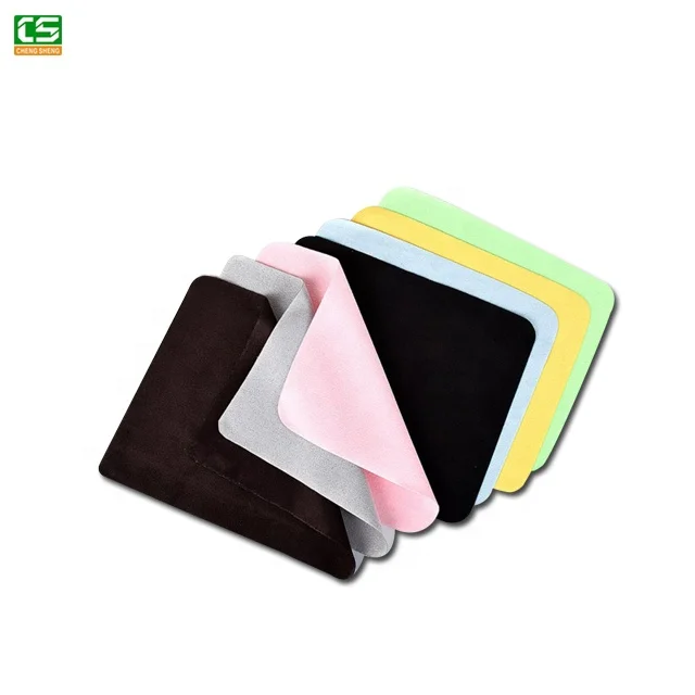 Popular high quality Manufacturer Silk Microfiber suede Glass Cleaning Cloths quality Microfiber jewelry polish
