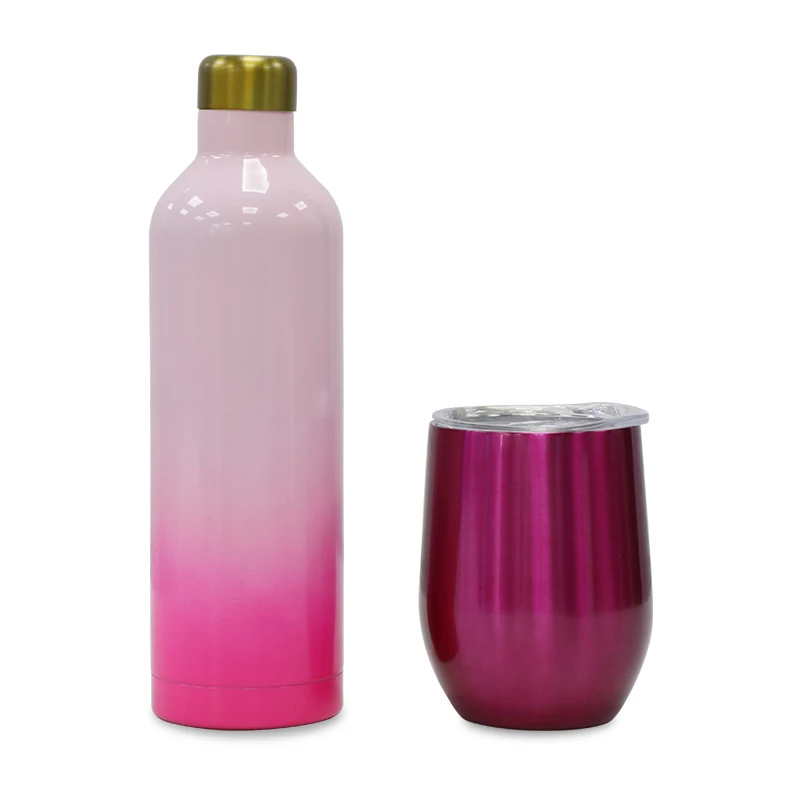 2022 Eco Friendly 350 ml Reusable Beer Mug Factory Price Wholesale Drinking Bottle 304 Double Stainless Steel Coffee Bottle