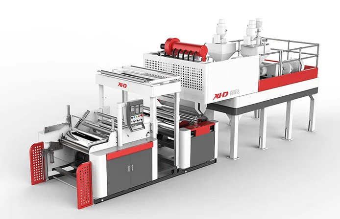 Экструзионная Машина для литой стрейч-пленки XHD 55/75-1250 1000 мм (сертифицировано ISO; CE)