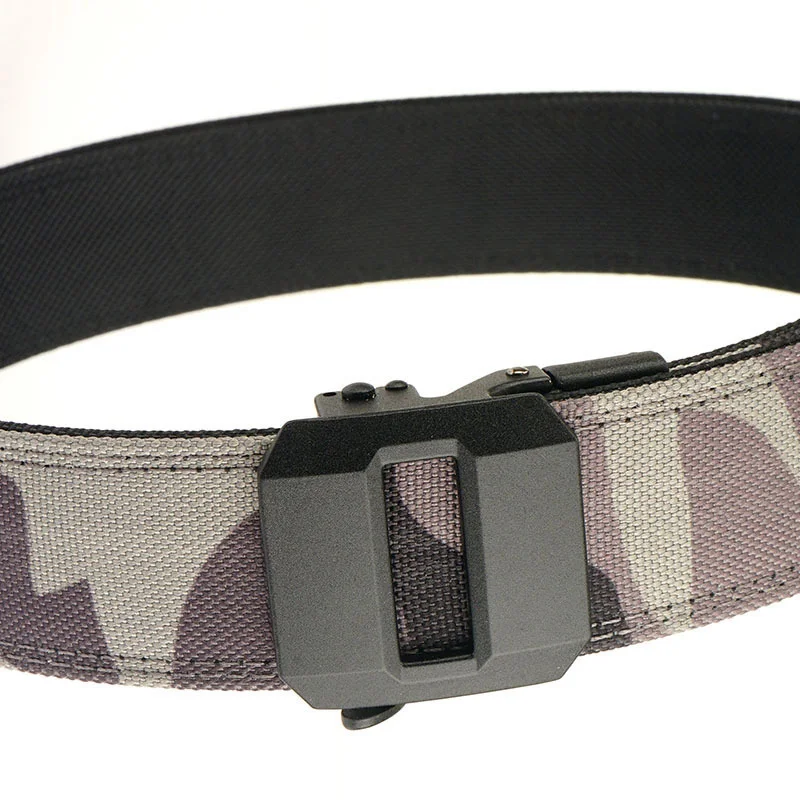 Custom Nylon Tactical Belt Heavy Duty Utility EDC Business Outdoor Sports Quick Release Metal Automatic Buckle Wholesale