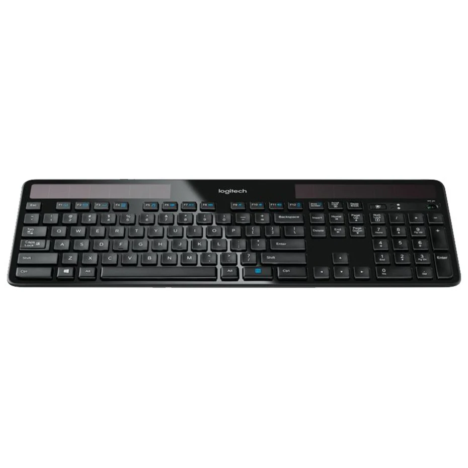 New Logitech K750 Solar 2.4 GHZ Wireless keyboard Light Energy Powered keyboard For computer office