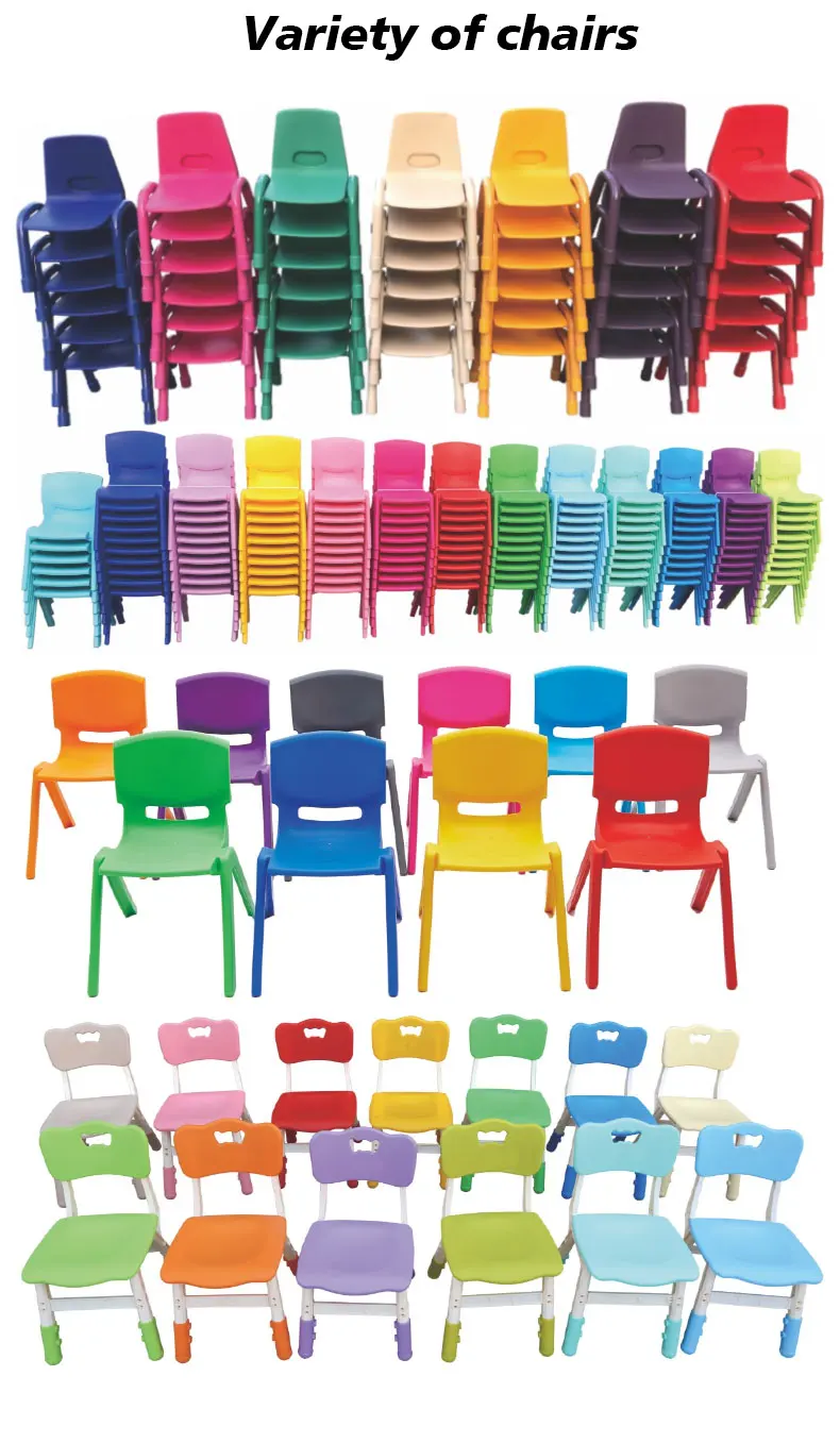 Kindergarten School Classroom Furniture Wood Desk Chair and Table for Children Nursery Kids Furniture