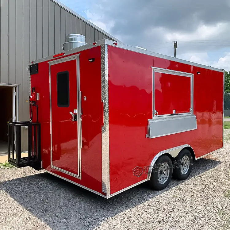 Concession Trailer Mobile Dining Car Food Trailer with Full Kitchen Equipments Mobile Bar Fully Equipped Food Truck