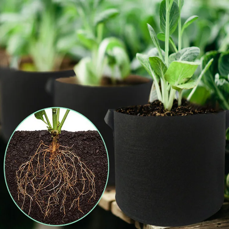 1/3/5/10/25/100 галлонов или изготовленные на заказ пакеты для выращивания растений из войлочной ткани