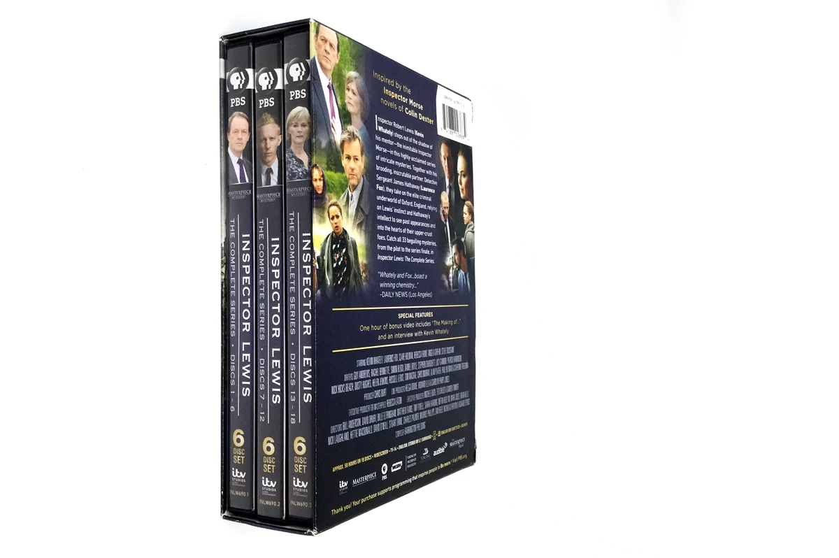 Masterpiece Mystery: Inspector Lewis - The Complete Series 18discs dvd box set region 1 dvd movies free shipping