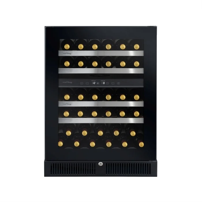 Manufacturer Best Selling 43 Bottles Low-Emissivity glass door for anti-UV Touch control low energy Dual Zone Wine Cellar