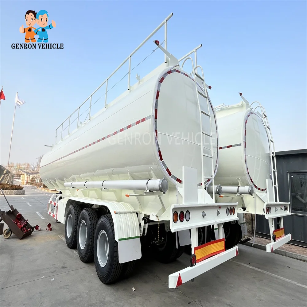 40000L Carbon Steel Fuel/Oil Tank Semi-Trailer 3 Axle Diesel Transport Semi-Trailer for Sale