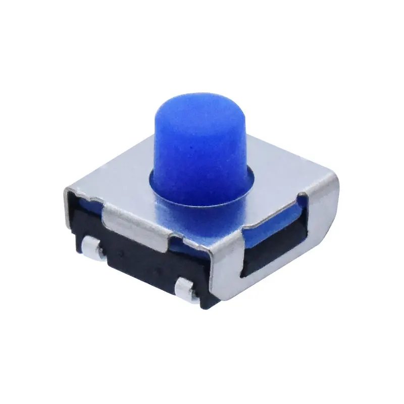 6X6 Tact Switch Skraaqe010 SMT 4 Pins Blue Rubber Button 6.2X6.2mm Silicone Touch Tactile on off Switch