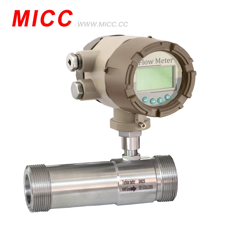 MICC Used in Gas skids and LNG gas station LWQ-Gas Turbine Flow Meter volume and mass flow rate available