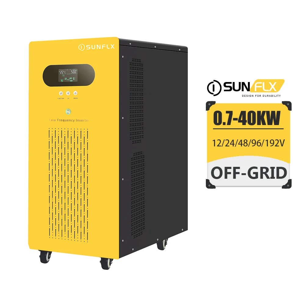 Sunflx 24v 48v 96v off grid low frequency hybrid inverter 3kw 5kw 6kw 8kw 10kw 20kw solar inverter with mppt charge controller