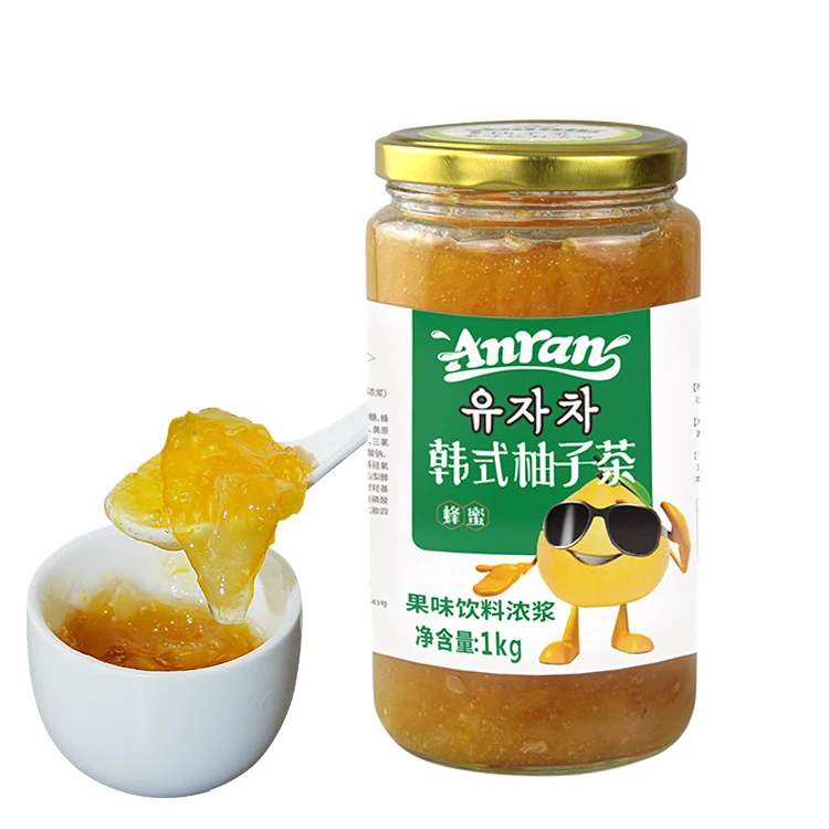 Factory Certificated Grapefruit Flavor Fruit Tea For Milk Tea And Bubble Tea Ingredients Beverage Materials