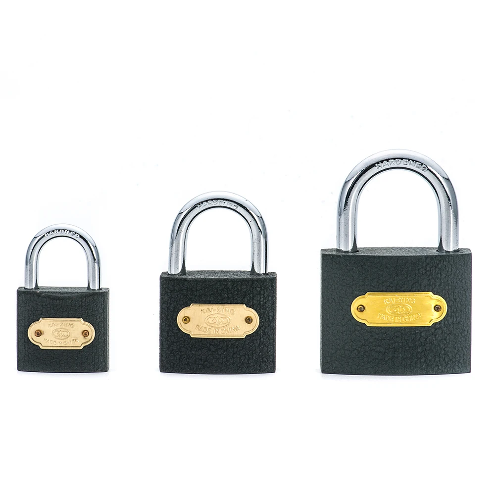 High security hardened solid heavy duty small steel lock iron padlock
