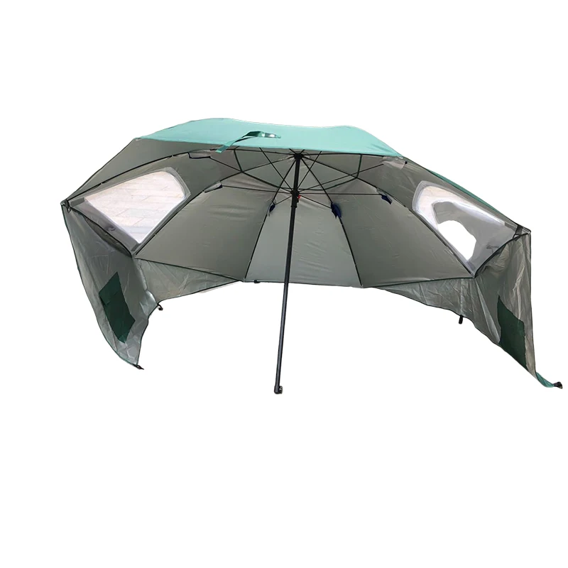 Portable customized beach tent  umbrella multifunctional vintage sun shelter large fishing umbrella