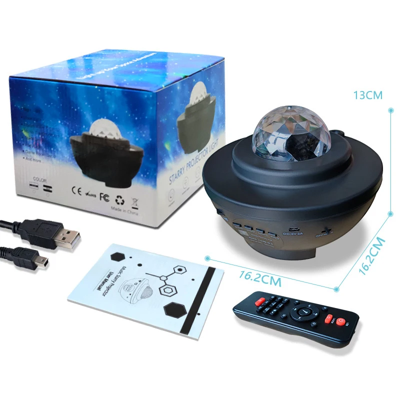 Alibaba Hot Selling Remote Controlled LED Laser Galaxy Sky Projector Star Starry Night Light Projector