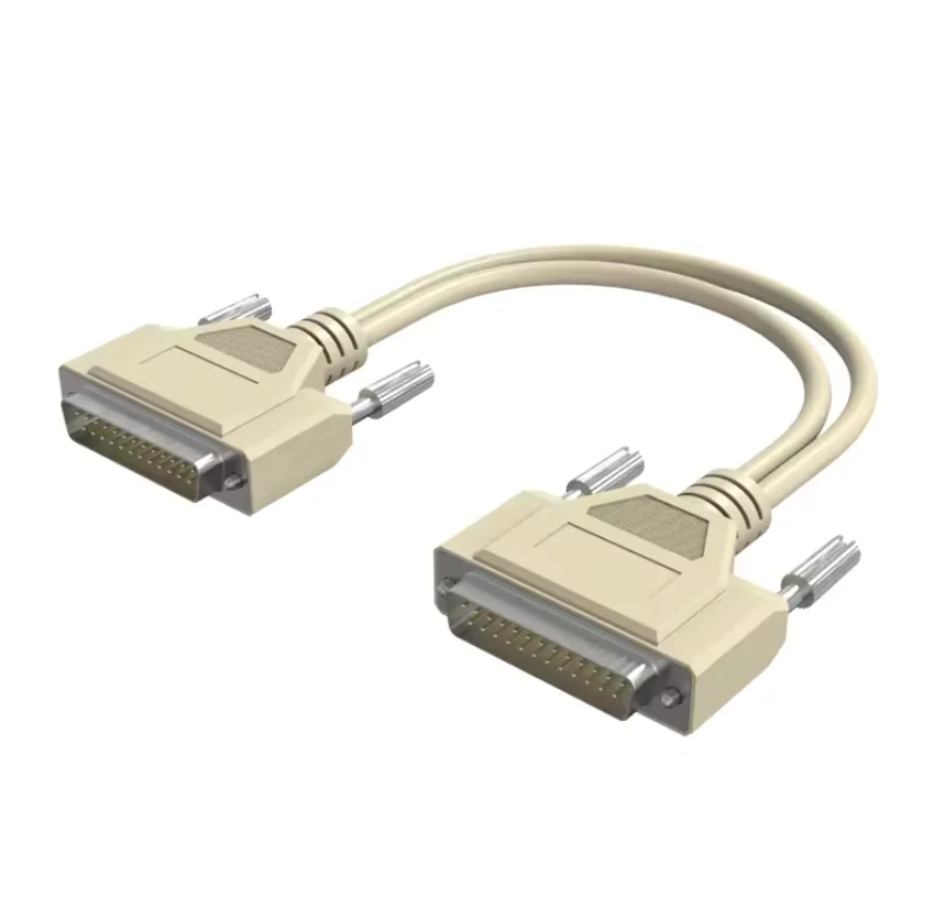 DB 25 Cable Male Extension Straight Through 25 Pin RS232 Serial Null Modem Cable Compatible Devices Computer TV Electronic