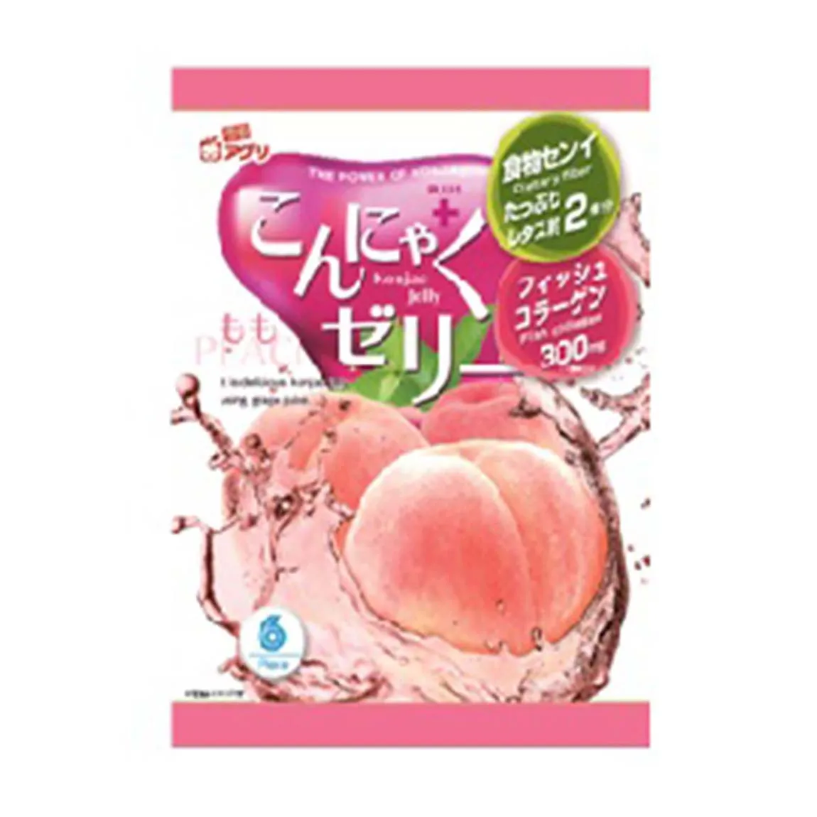 
Collagen Peptide Fruit Konjac Snacks Children Jelly With Peach Flavor 