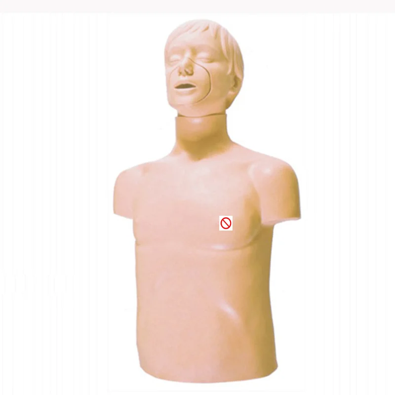 Hot selling realistic medical education use medical manikins vivid half body cpr training manikin model for operation practice