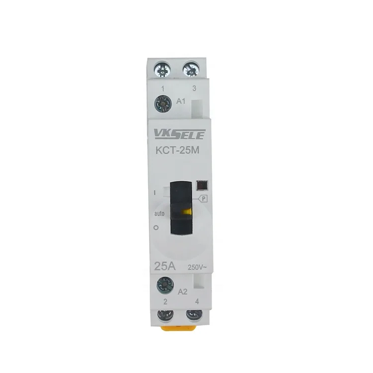  WEIKESEN KCT-25M 25A manual type Modular Household Contactor 12V 24V 48V 110V 220V Ac magnetic