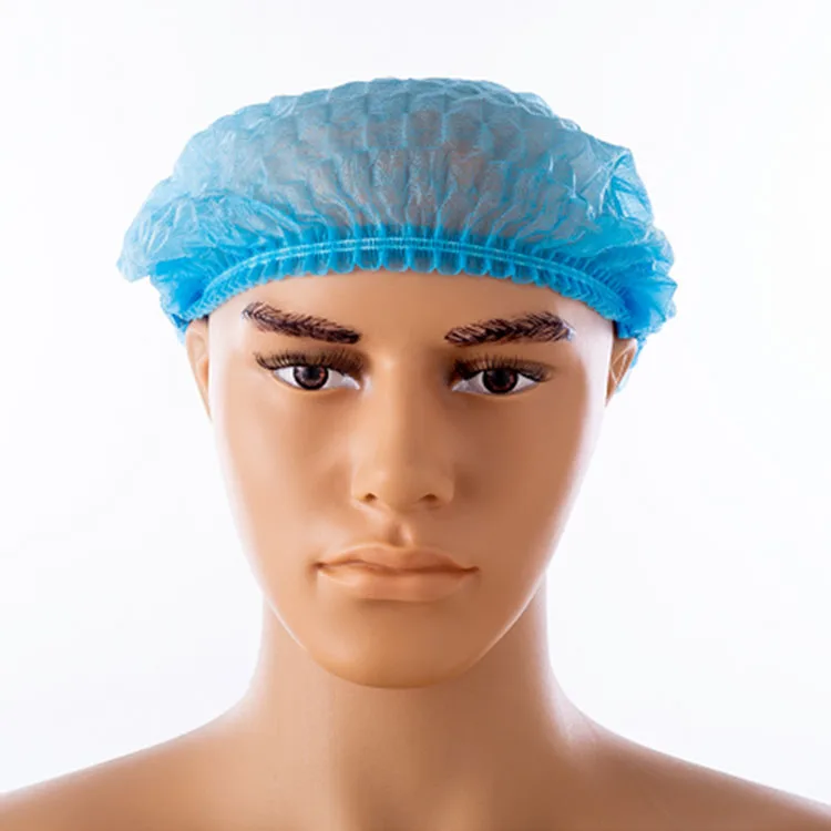 
Wholesale Supply Colorful Clip Bouffant Mop Cap Medical Nonwoven disposable Caps 