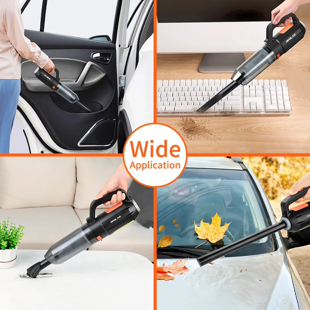 OPOLAR Cordless Vacuum Cleaner 6000PA High Power USB Portable Wireless Mini Handheld Car Vacuum Cleaner