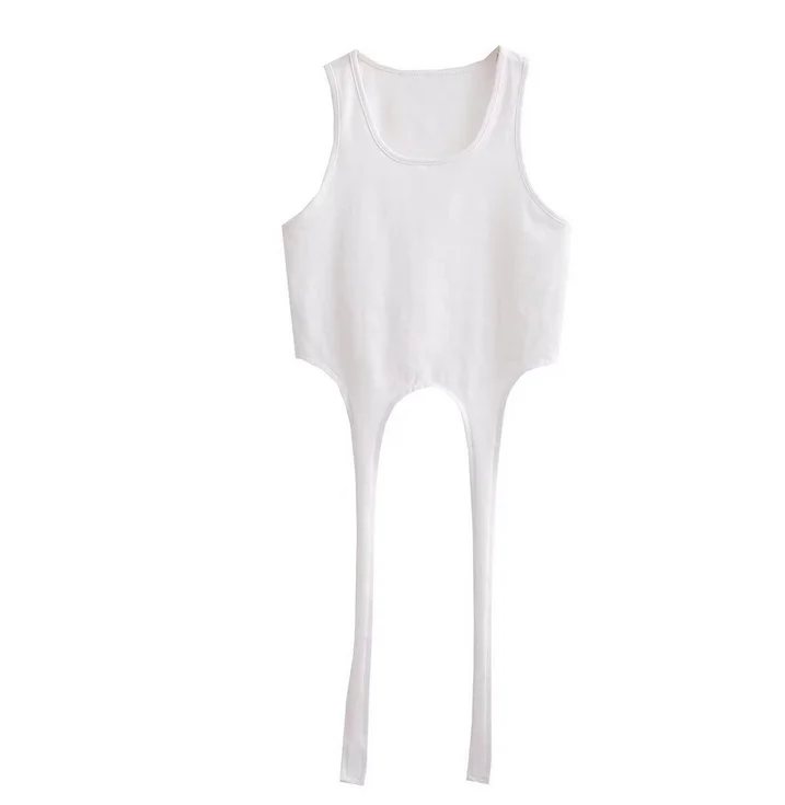 Runwaylover 358 Sleeveless Ladies Fashion Slim Crop Tops