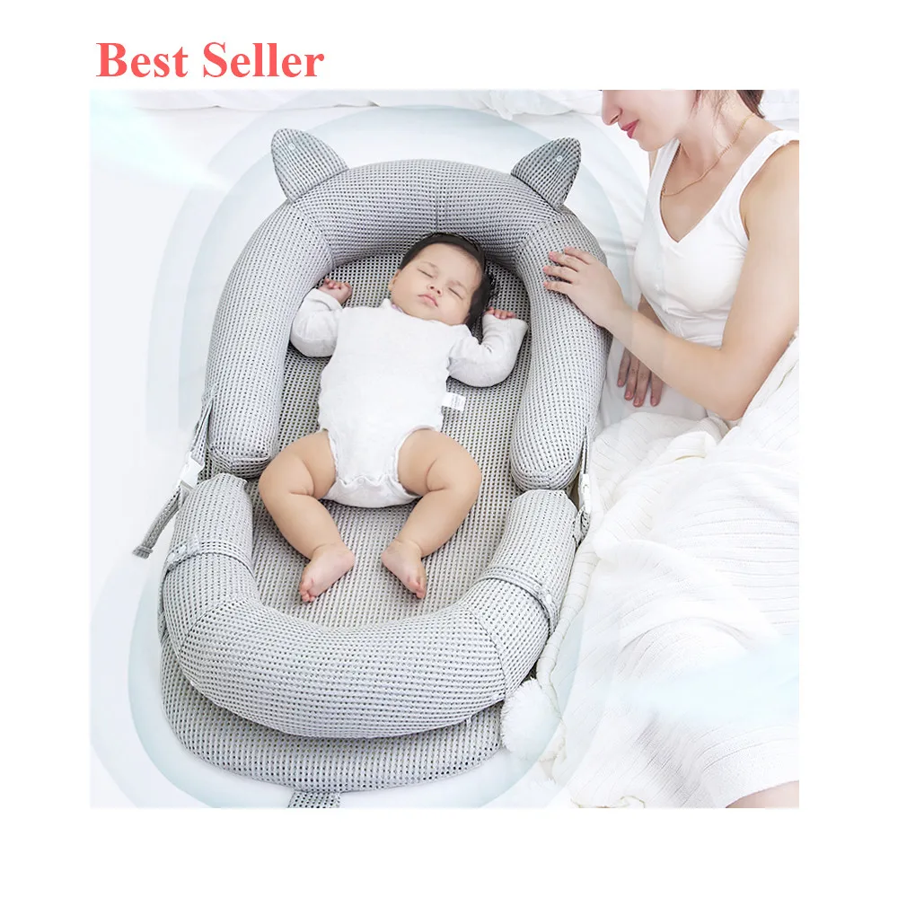 
New Born Foldable Baby Travel cotton no playpen Bed Portable Infant Crib,new born baby cot bed nest 