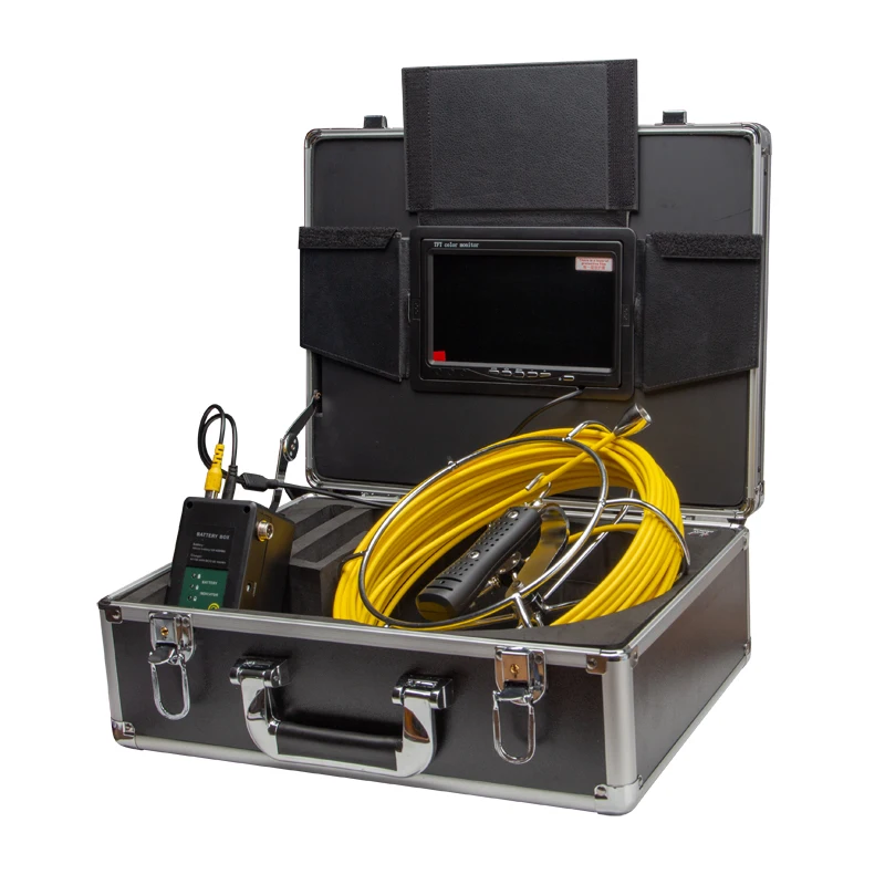 7' двойной объектив канализационные камера Труба инспекции для льда Рыбалка