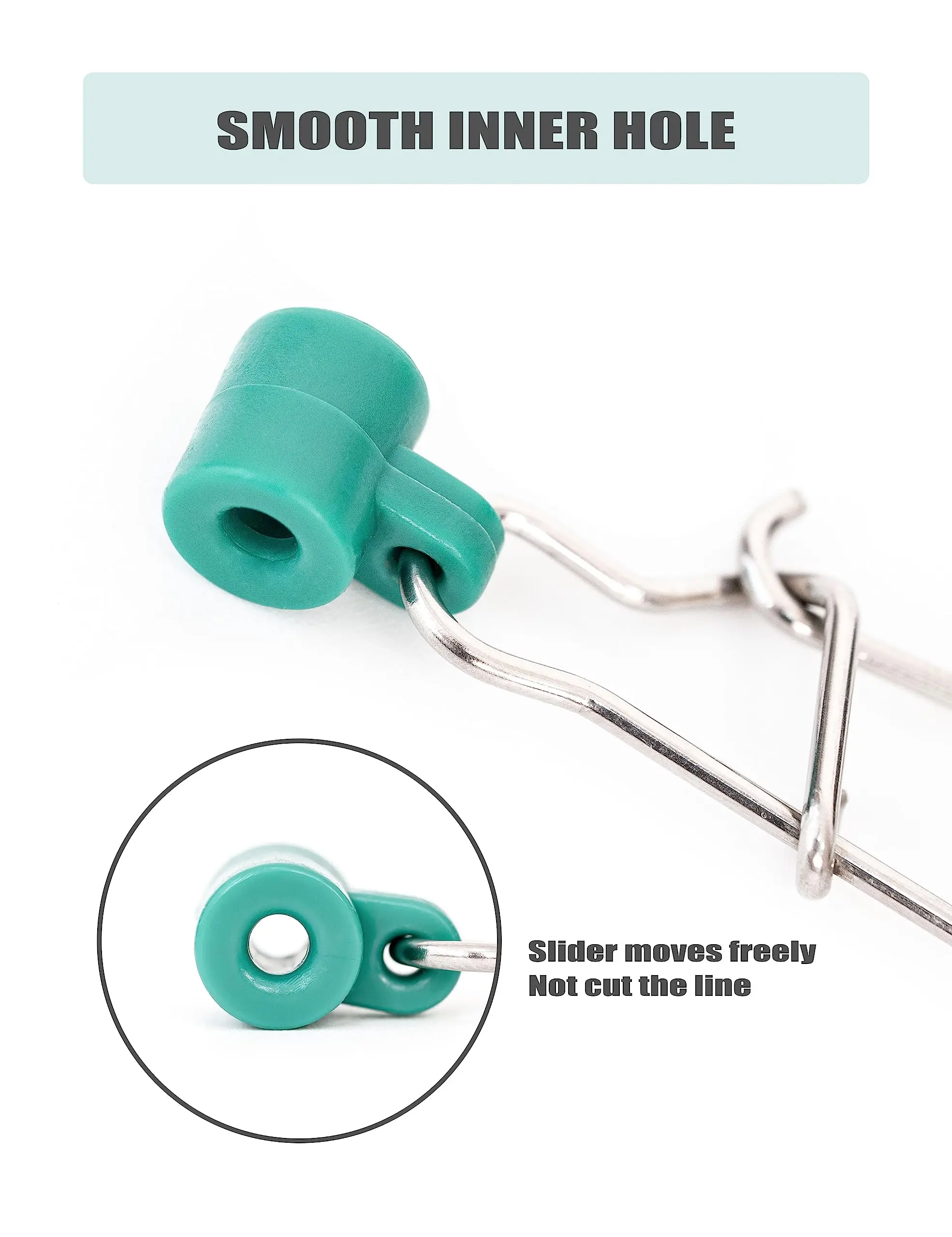 Fishing Line Sinker Slide #8 Duo Lock Snap Stainless Steel 110-220LB Lure Quick Snap  Quick Change Fishing Clips