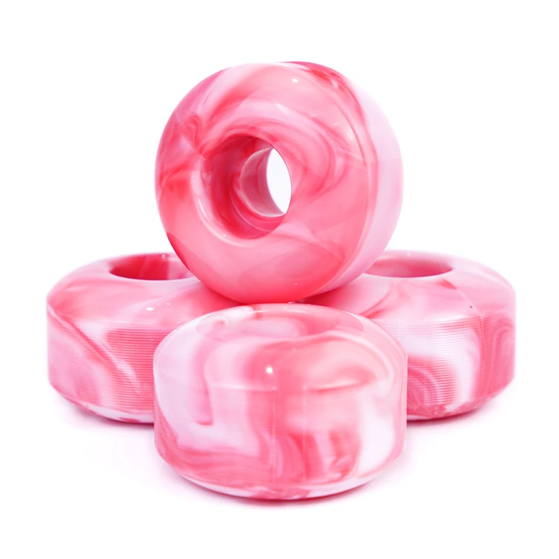 wholesale White mixed Red Skate Wheels 52mm 100A Skateboard skate Wheels