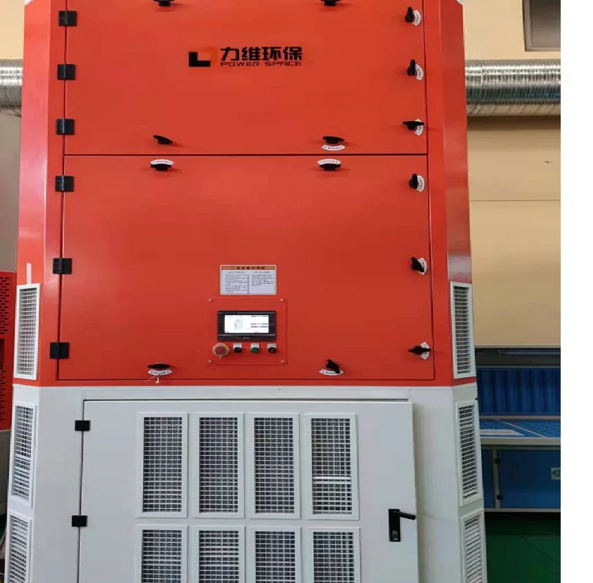Industrial workshop use high power movable smoke extraction tower dust collection system smoke purifier
