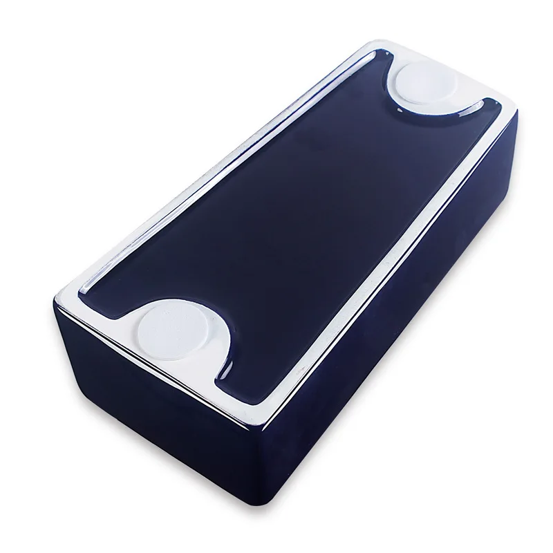 Blue Classic Bone China Cigar Ashtray Fashion Ceramic Cigar Ashtray Travel Home Smoke Ashtray